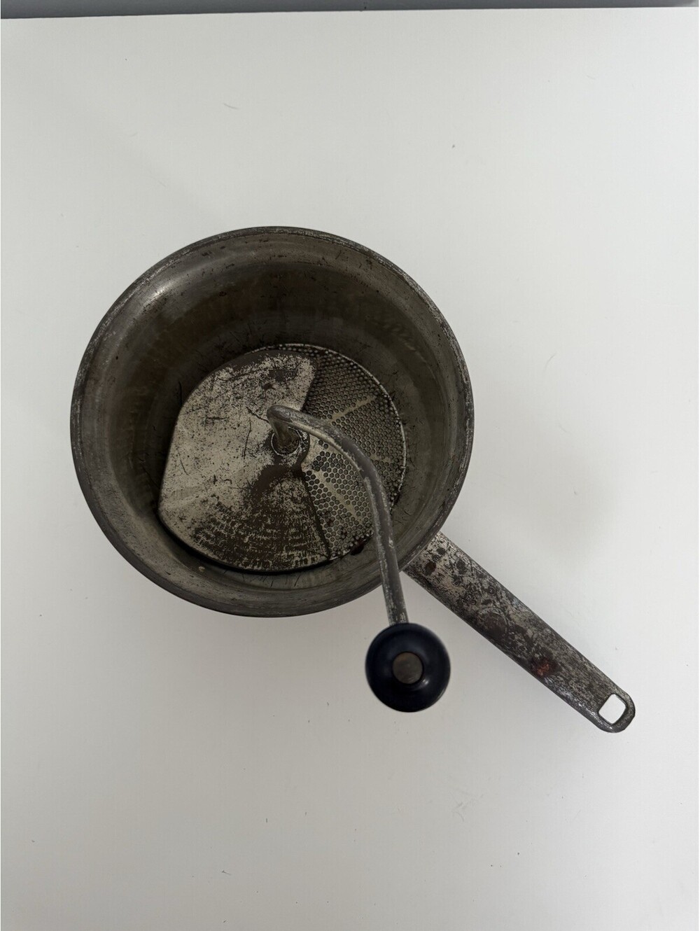 Vintage Original Foley Food Mill 2qt Stainless Steel *Crank Style* Black USA